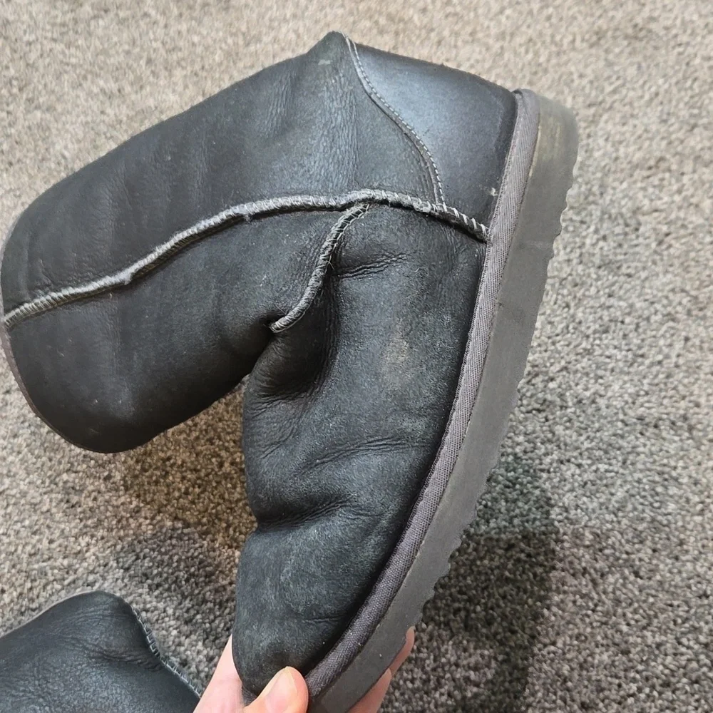 Ugg Australia Women Classic Tall 5823 Leather Sheepskin Boots shoes sz 8